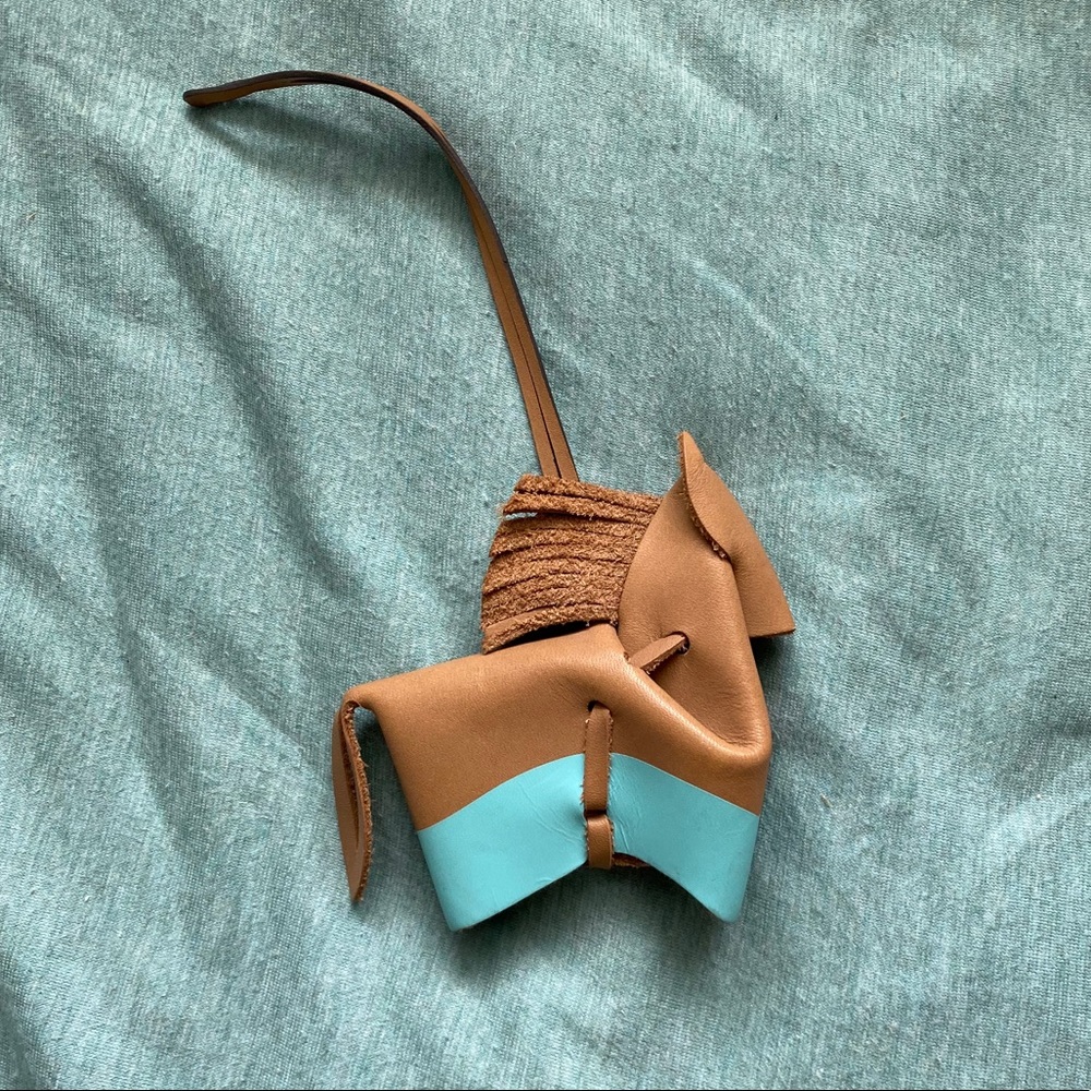 Fossil • Leather Horse Bag Charm/Fob